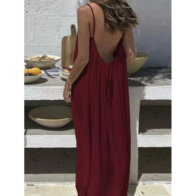 Elegant Strapless Maxi Dress