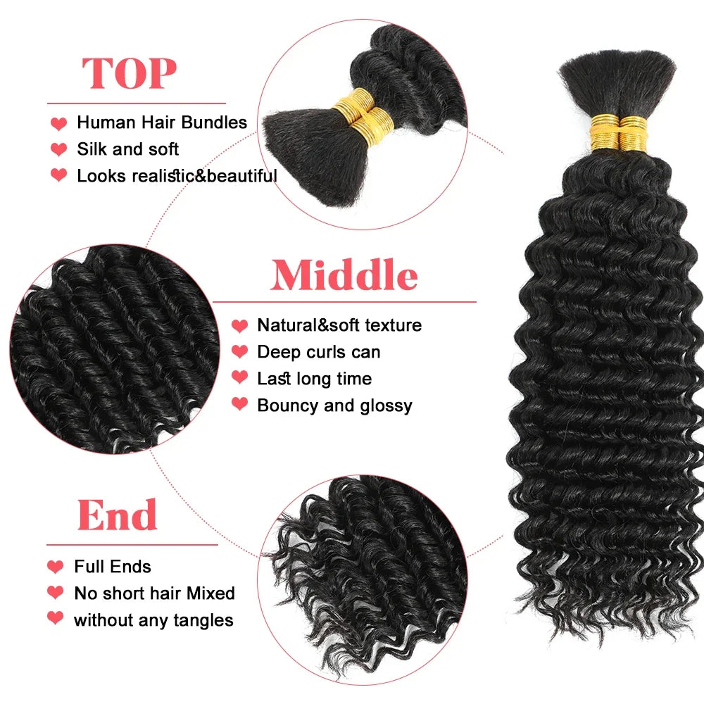 Deep Wave Hair for Braiding