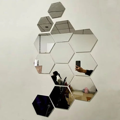 Glam 3D Mirror Wall Stickers