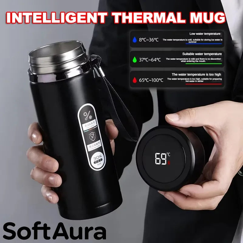 GlamGlow Temperature Display Thermos