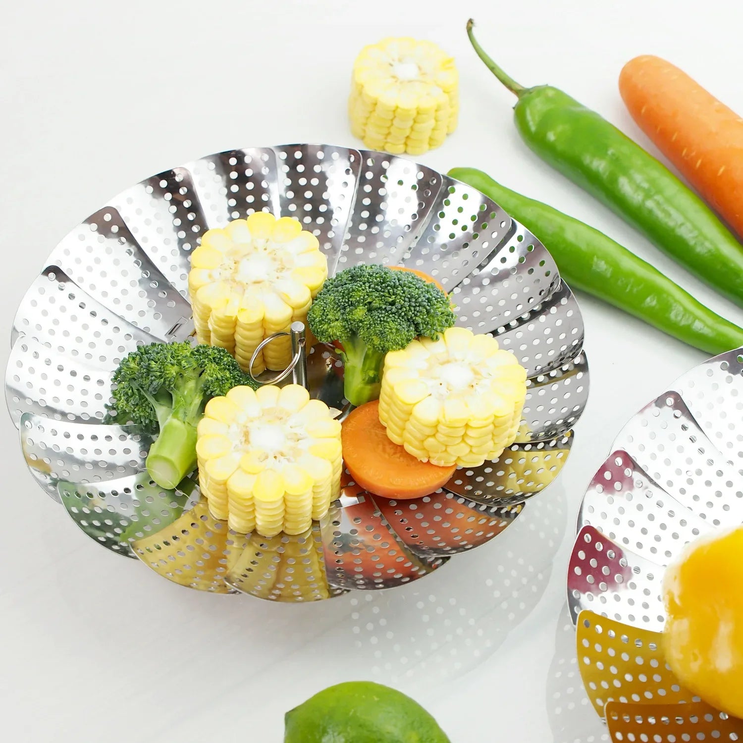 Foldable Kitchen Steamer Basket