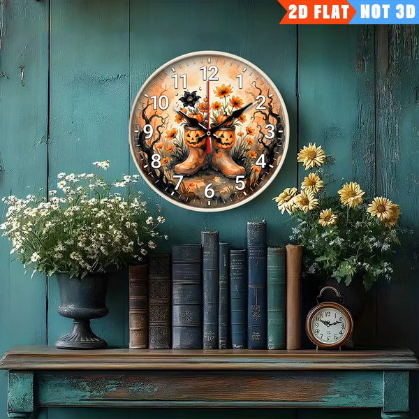 Chic Pumpkin Wall Clock