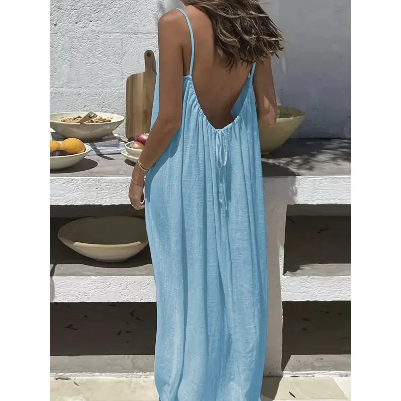 Elegant Strapless Maxi Dress