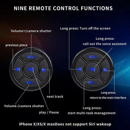 Hands-Free Music Control Button