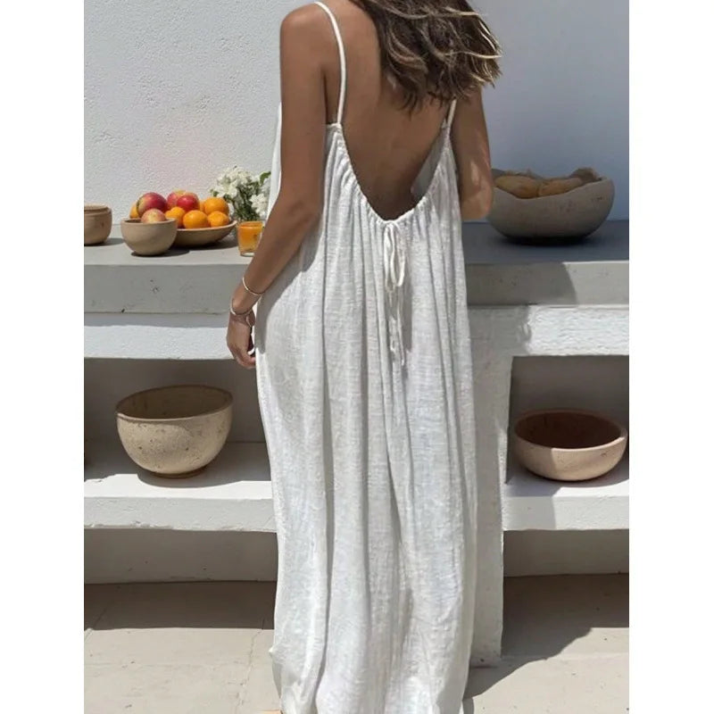 Elegant Strapless Maxi Dress
