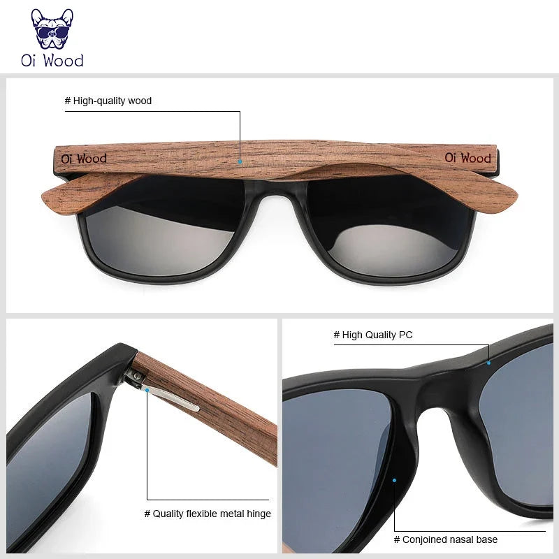Natural Wood Polarized Sunglasses