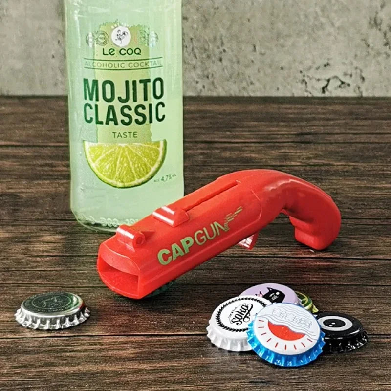 Cap Launching Bottle Opener