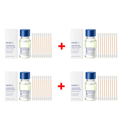 Salicylic Acid Drying Lotion Face Serum with Cotton Swab– Reduce Pimples &amp; Breakouts Fade Acne Scars Minimize Pores Skin Renewal