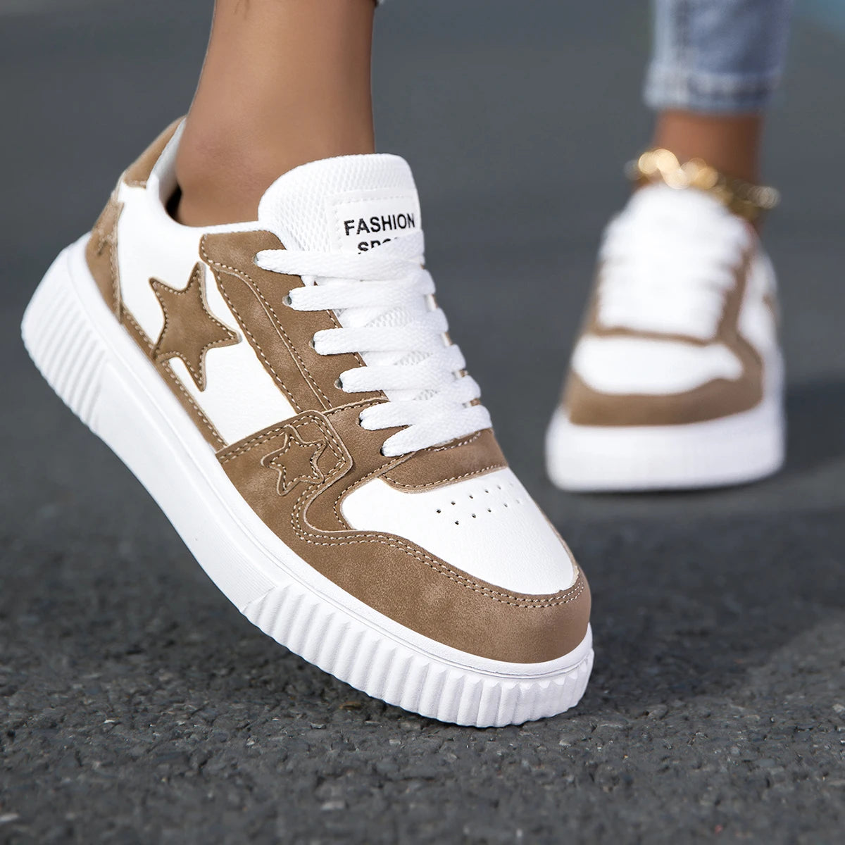 MAEDEF Women Shoes Flats Casual Shoes Men Sneaker White Shoes Female Sports Walking Couples Trainers Shoe Woman Vulcanized Shoes