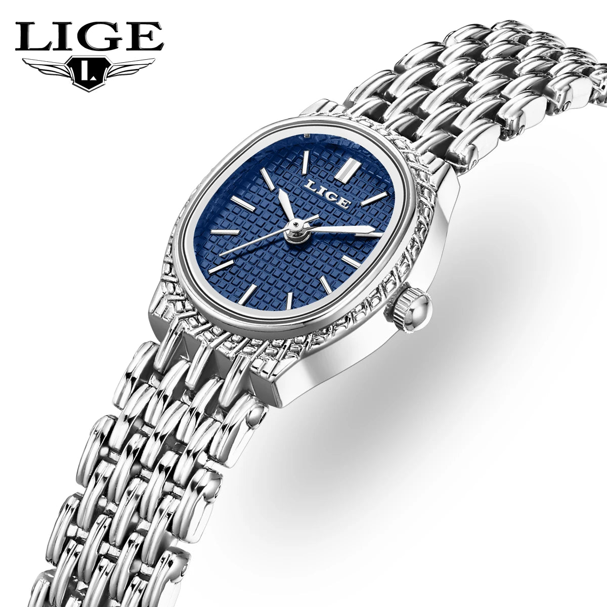 LIGE Fashion Elegant Quartz Woman Watch Classic Luxury Simple Dial Waterproof Ladies Bracelet Women&
