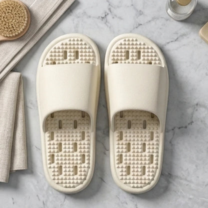 Women Summer Slippers Non Slip Quick Drying Shower Drainage Holes Soft Cushioned Breathable Beach Pool Shoes Slide Sandals