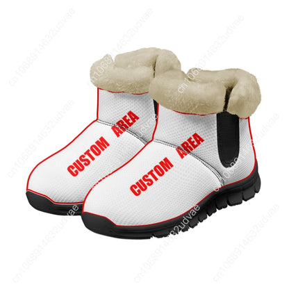 America 250th Anniversary 1776-2026 Plush Shoes Boots Mens Womens Keep Warm Sneakers Boot Casual Sports Customized Sneaker Black