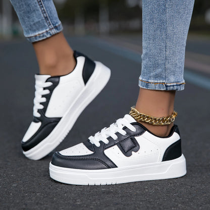 MAEDEF Women Shoes Flats Casual Shoes Men Sneaker White Shoes Female Sports Walking Couples Trainers Shoe Woman Vulcanized Shoes