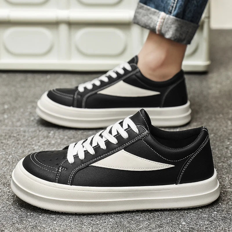 Plain Color Men Low Top Casual Skate Shoes Breathable Fabric Interior Stable Grip Sole Daily Travel Strolling Dail Flat Sneakers