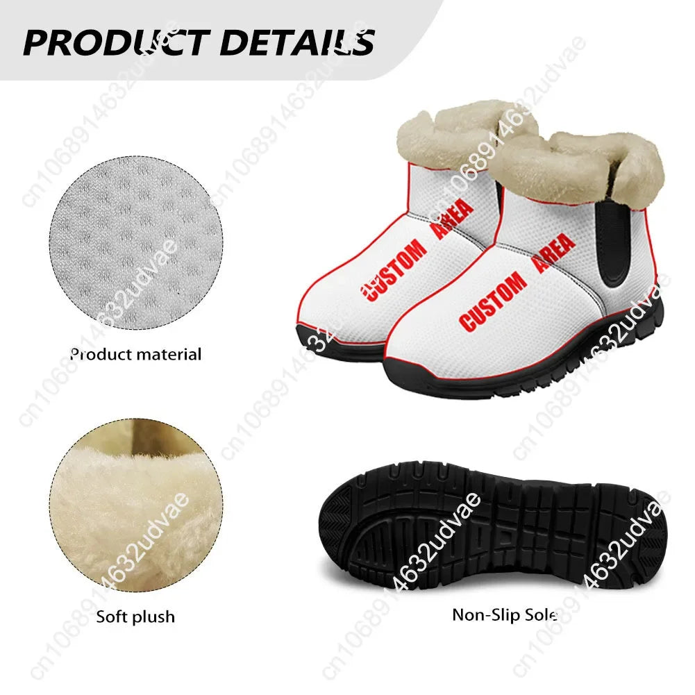 America 250th Anniversary 1776-2026 Plush Shoes Boots Mens Womens Keep Warm Sneakers Boot Casual Sports Customized Sneaker Black