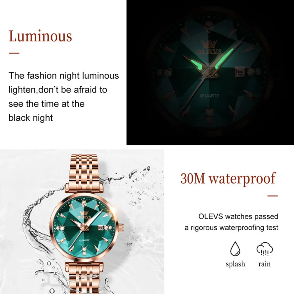 OLEVS brand watch fashion hot selling waterproof women&