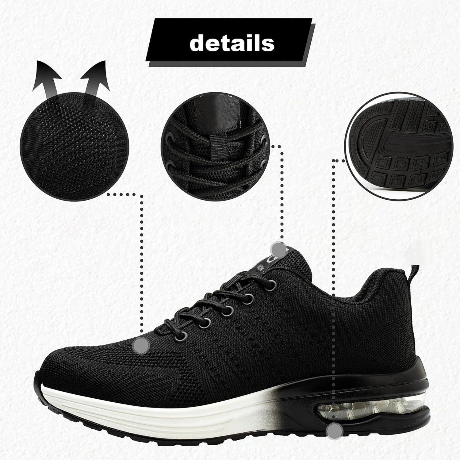 Indestructible Safety Shoes For Women Steel Toe Anti-Puncture Women&