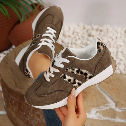 Fashionable New Style Elegant Lace Up Casual Shoes Women Spring/Autumn Round Toe Thick Sole Anti Slip Comfortable Sports Shoes