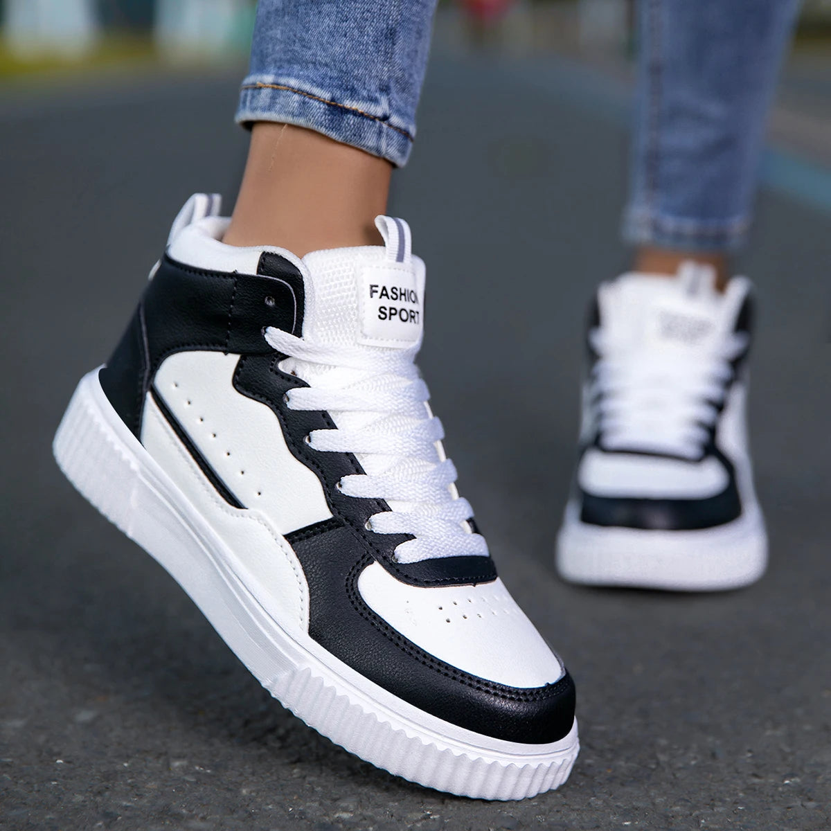 MAEDEF Women Shoes Flats Casual Shoes Men Sneaker White Shoes Female Sports Walking Couples Trainers Shoe Woman Vulcanized Shoes