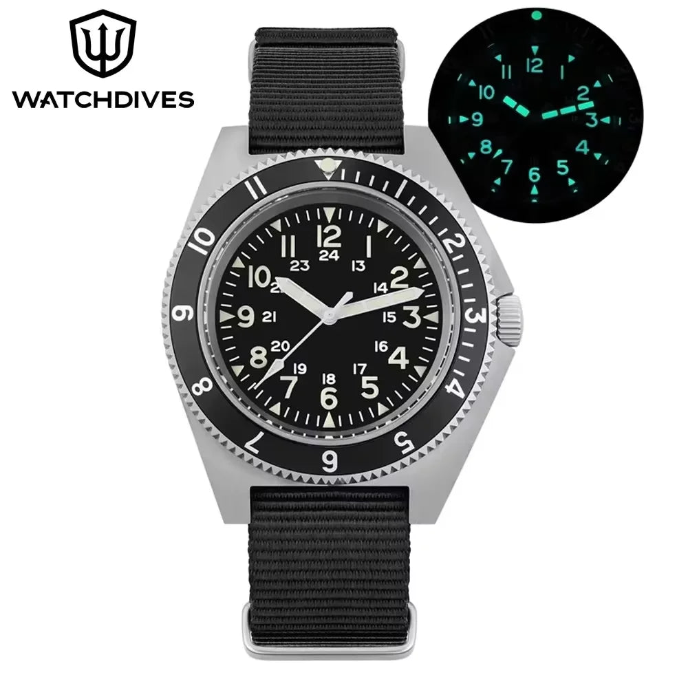 Watchdives WD1972 Quartz Watch Sapphire Luminous Men Watches VH31 Sweep Seconds Movement 20Bar Waterproof Watches with Gift Box