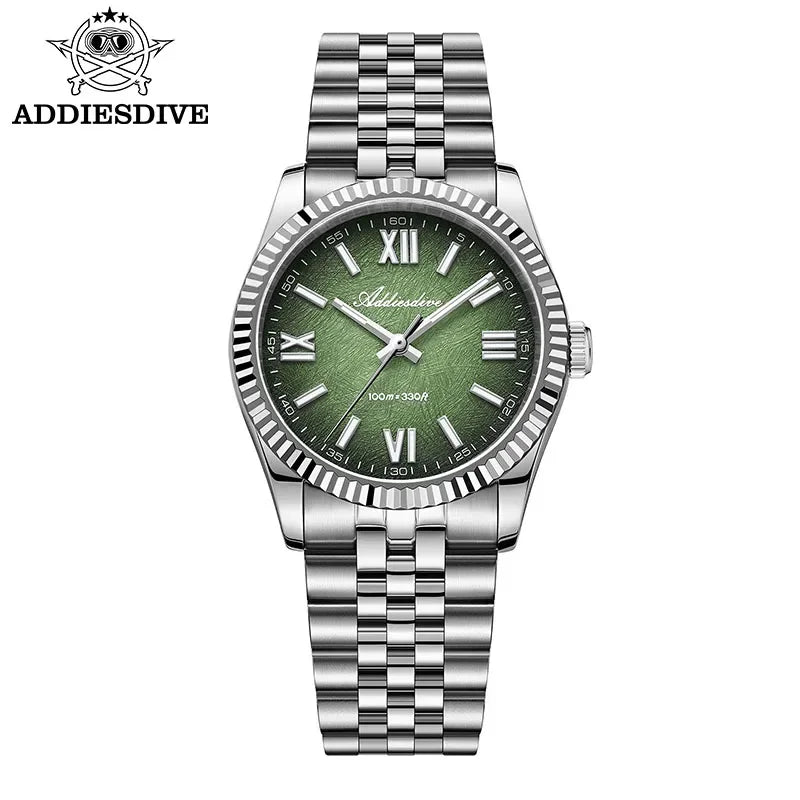 ADDIESDIVE Elegant Watch for Woman Luxury Sapphire Glass VH31 Quartz BGW9 Super Luminous 10Bar Waterproof Wristwatch AD2512