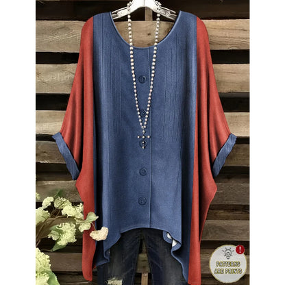 T-Shirts Women Fashion Fake Denim Print Elegant Splicing Graphic O-Neck Medium Stretch Four Seasons Short Sleeve Woman Clothes