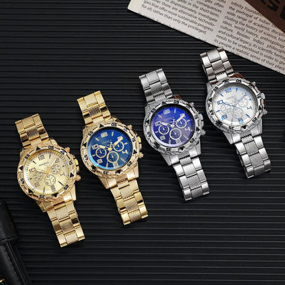 1PC Surprise Mystery Watch Blind Box-Men Business Watches Fashion Arabic Dial Steel Band Male&