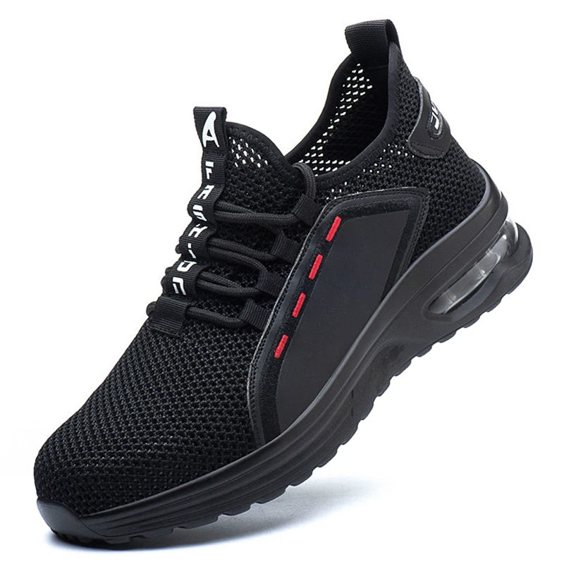 Men Air Cushion Safety Shoes Indestructible Work Shoes Sneakers Steel Toe Anti-smash Industrial Shoe Puncture-Proof footwear
