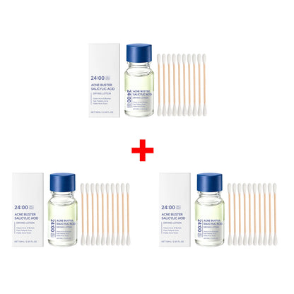 Salicylic Acid Drying Lotion Face Serum with Cotton Swab– Reduce Pimples &amp; Breakouts Fade Acne Scars Minimize Pores Skin Renewal